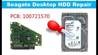 Seagate Barracuda HDD click not working ST5000DM000 ST4000DM000 ST4000VN000 100721570 repair [upl. by Yee]