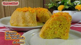 TORTA DE NARANJA CON ZANAHORIA HÚMEDA Y SIN HORNO fácil y divina [upl. by Leeke]