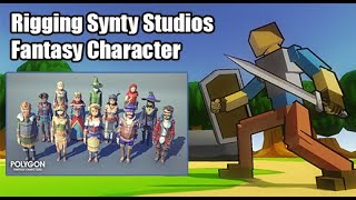 RPG Mecanim Animation Pack Character Setup v63  Rigging Synty Studios Fantasy Character [upl. by Kama920]