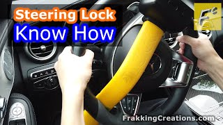 Steering wheel locks are not 100  How to use a Steering Wheel Lock properly [upl. by Notlimah]