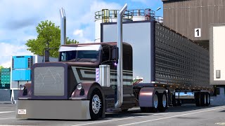 ROYAL PURPLE  Show Truck in action 🔥moza  4k  americantrucksimulator  Realistic Driving [upl. by Tadio]