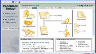 Peachtree Tutorial The Peachtree Environment 2003 2006 Sage Training Lesson 13 [upl. by Lim]