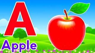 Phonics Song with TWO Words  A For Apple  ABC Alphabet Songs with Sounds for Children [upl. by Namrej454]