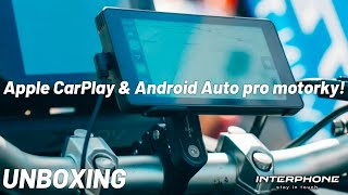 UNBOXING  INTERPHONE displej RIDESYNC  Apple CarPlay a Android Auto pro motocykly [upl. by Naujd]