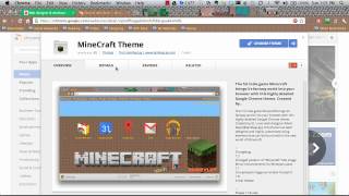 Minecraft Google Chrome Theme by IamKeyLay Mac Windows Linux HD [upl. by Margalo139]