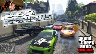 GTA V Online  RECREAMOS ESCENAS DE RÁPIDO Y FURIOSO FAIL TOTAL  FunnyMoments [upl. by Yelrebmyk]