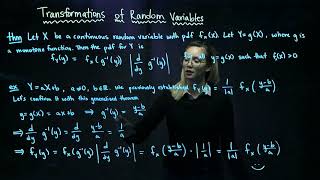 7 Transformations of Random Variables Monotone Functions [upl. by Jardena404]