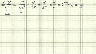 Matematikk 2P  Leksjon 3a  Eksempel på bruk av potensregler [upl. by Rayham]