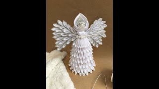 Christmas topper Christmas angel Home Decor Holiday decor Christmas Tree Angel Topper [upl. by Dempster]