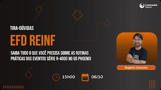 TIRADÚVIDAS sobre EFD REINF na PRÁTICA no G5 Phoenix [upl. by Senaj]