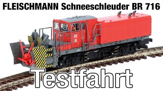 Testfahrt FLEISCHMANN 7370001 Beilhack Schneeschleuder DB AG  DCCSound  Spur N [upl. by Spalding502]