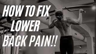 How to Fix Lower Back Pain INSTANTLY [upl. by Nosdivad]