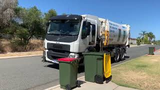 City of wanneroo garbage with the Volvo 96149 [upl. by Eanerb]