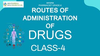 Routes of Administration of Drugs MHSRB PHARMACIST GRADEII CLASS4 [upl. by Jewell]