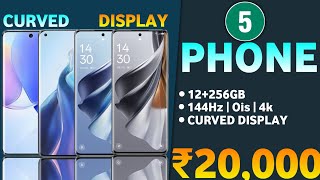 Top 5 Best Curved Display Mobile Under 20k In 2024  Best Phone Under 20000 [upl. by Ahsiekan]