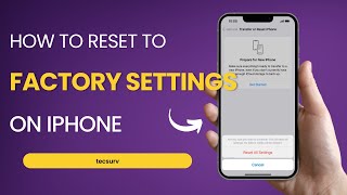 How To Reset iPhone To Factory Settings [upl. by Connel]