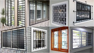 Modern Windows Grill Designs Ideas  Windows Iron Grill Design  Upvc Aluminium Wooden Window Grill [upl. by Muslim]