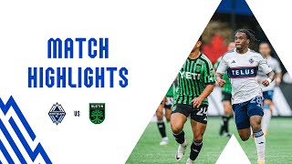 HIGHLIGHTS Vancouver Whitecaps FC vs Austin FC  July 12 2023 [upl. by Hescock]