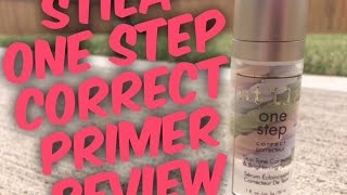 Stila One Step Color Correct Primer Review amp Application [upl. by Marabelle]