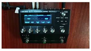 Boss GT1000  Octave  Poly  Mono [upl. by Ymmac]