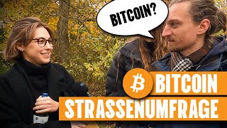 Straßenumfrage Woran denkst du bei Bitcoin [upl. by Itteb]