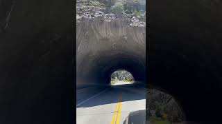 Tunnel Near Bear Creek Falls on the Million Dollar Highway in the San Juan Mountains of Colorado [upl. by Inhsor]