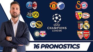 🇪🇺 Pronostic Foot LIGUE DES CHAMPIONS  Mes 16 PRONOSTICS  Ligue des Champions [upl. by Mccollum351]