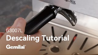 G3007L Espresso Machine  Descaling Tutorial  Gemilai [upl. by Dimitry286]