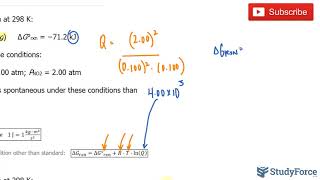 Calculating ΔG under Nonstandard Conditions [upl. by Aysan31]