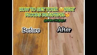 How To DIY and Remove Hardwood Floor Stains FOR 88 Cents CPR4THEBODY [upl. by Arabella]