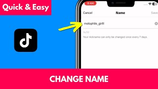 How to CHANGE NAME on TikTok [upl. by Sylado]