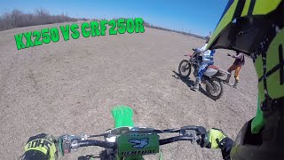 KX250 VS CRF250R [upl. by Etat]