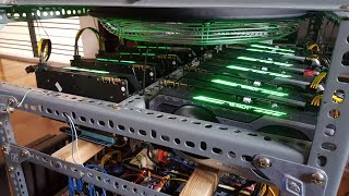 Building a 12 GPU GTX 1070 Mining Rig Using SimpleMining OS  Biostar TB250 BTC Pro [upl. by Atiuqnahs]