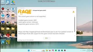 Rage Plug in Hook Unsupported game patch [upl. by Florry630]