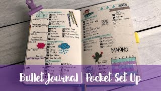 Pocket Bullet Journal  January Set Up [upl. by Cherey]