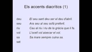 Accents diacrítics 2017 1 [upl. by Ynohtnaleahcim245]