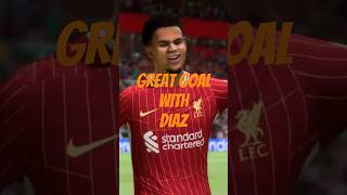 Great goal with Diaz fc25 fifa easportsfc liverpool diaz football goal [upl. by Thissa]