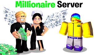 I joined a BrookHaven Millionaire Server Roblox💰🎩 [upl. by Faxan]