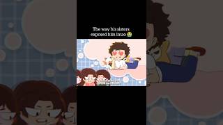 The way his sisters exposed him 😭jacksonmsa mystoryanimated msa foryou love [upl. by Prospero]