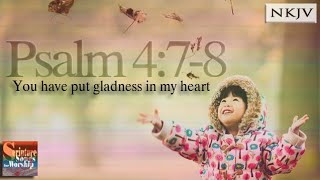 Psalm 478 Song NKJV quotYou Have Put Gladness in My Heartquot Esther Mui [upl. by Nanreit869]