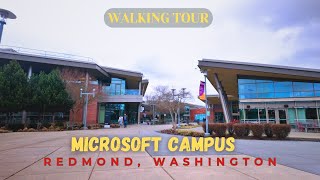 Exploring the Microsoft revamped Campus in Redmond Washington seattle microsoft [upl. by Whiffen]