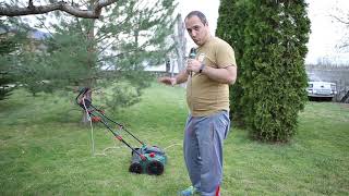 Aerating the Lawn with an Aerator from Lidl [upl. by Ardella]