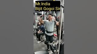 Bijit Gogoi Sir  Former MrIndia  Shrugs amp Lat pull down workout [upl. by Mateo]