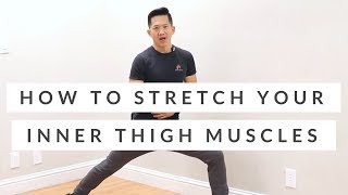 Tight adductors all day long How to stretch your inner thigh muscles [upl. by Attekahs383]