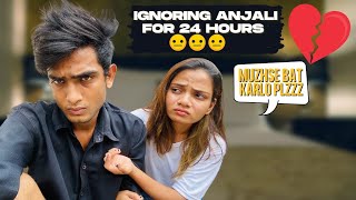 Ignoring Anjali for 24 H wid Room Tour 😍😑  Gone Wrong  Urvil amp Anjali [upl. by Areis]