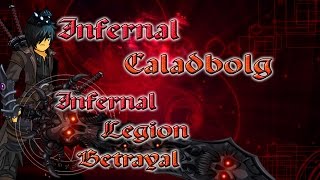 AQW Infernal Caladbolg Quest Infernal Legion Betrayal Easy 50 Legion Tokens [upl. by Neema814]