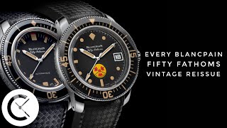 History of Every Blancpain Fifty Fathoms Vintage Reissue [upl. by Biamonte90]