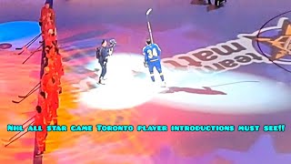 NHL All Star Game Toronto 2024 Player Introductions and National Anthems MUST WATCH [upl. by Arrotal]