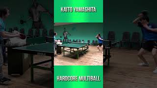 Nomuken gives multibal to Kaito Yamashita sports 卓球 tabletennis [upl. by Gnod553]