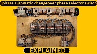 How to Wire a 3Phase Automatic Changeover Phase Selector Switch  StepbyStep Guide Wiring diagram [upl. by Samul]